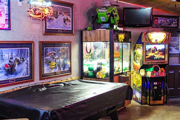 Pool Table, games, and large TVs at Double R Bar & Grill